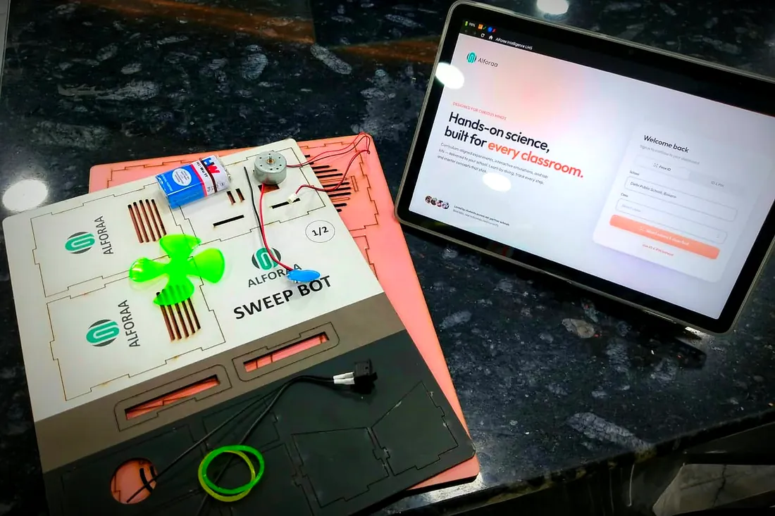 Sweep Bot kit with the class app